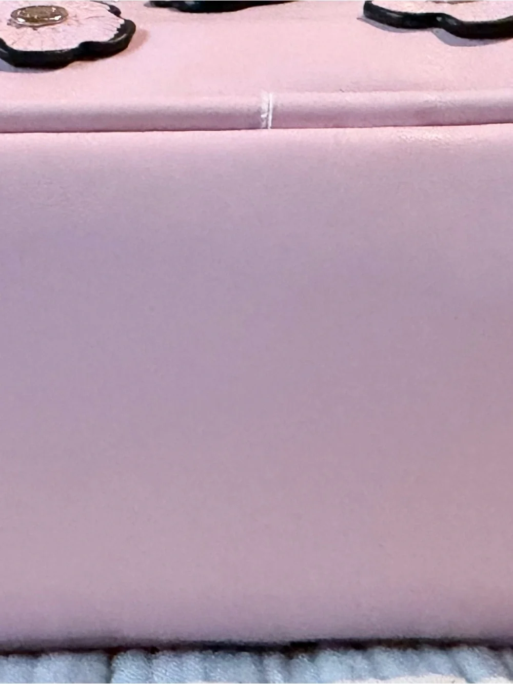 Coach Pink Floral Appliqué Top-Handle Satchel